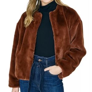 Sanctuary Faux Fur Jacket NWOT